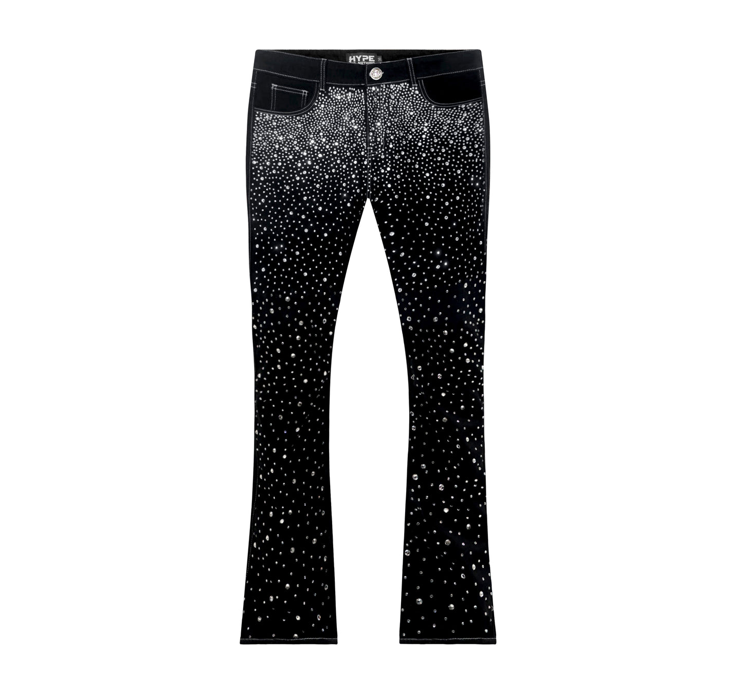 Shiny "rockstar " flare pants